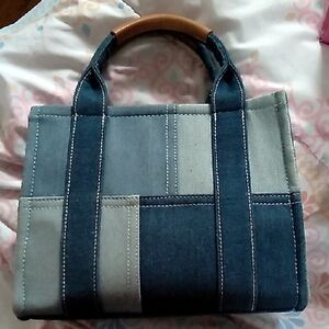 Stylish Denim Tote Bag with Handles and shoulder strap Antik Kraft